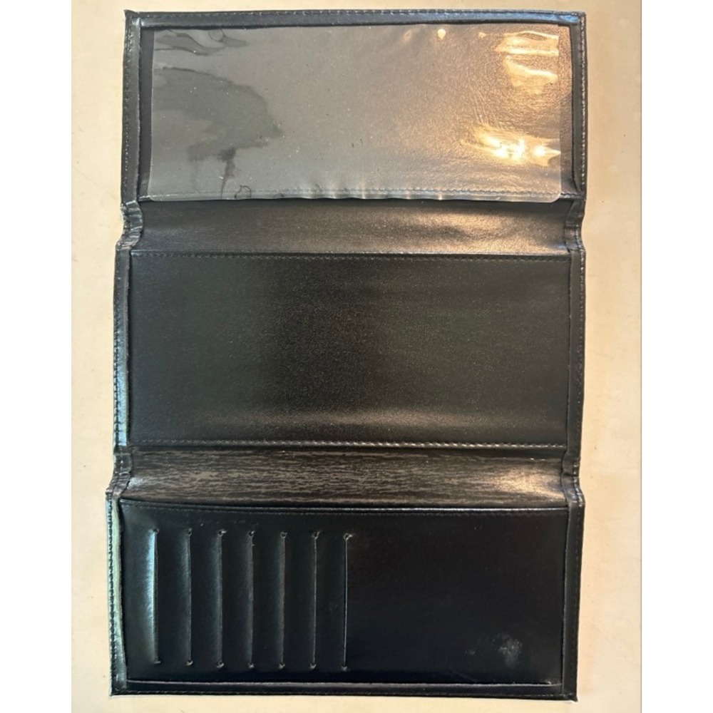 Station Casinos Las Vegas Black Trifold Checkbook Cover Wallet Logo - Picture 4 of 7